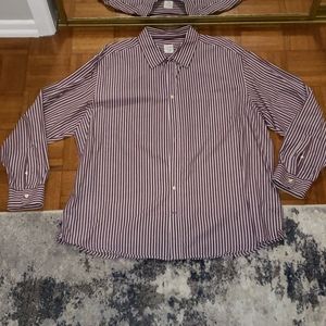 Old navy men's long sleeve collared shirt,  2XL